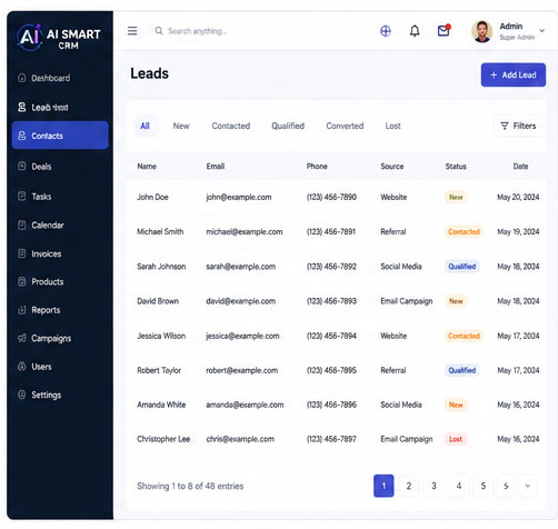 Smart CRM Leads
